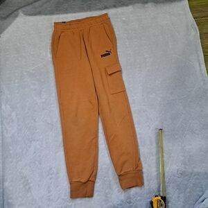 Puma Rust Orange Cargo Joggers
